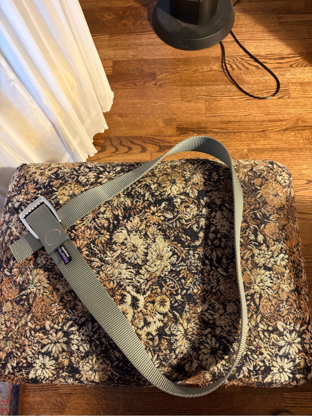 Patagonia Olive Green Webbing Belt with Metal Buckle - Picture 2 of 5